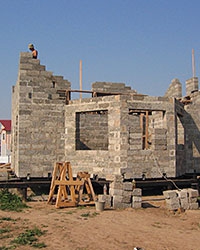 Строительство дома из арболитовых блоков