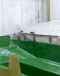 Производство катера из стеклопластика