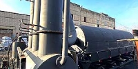Пиролизная установка с дефлегматором