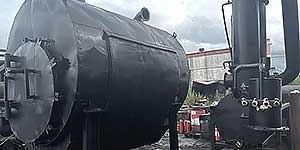 Горизонтальная стационарная пиролизная установка 10м3
